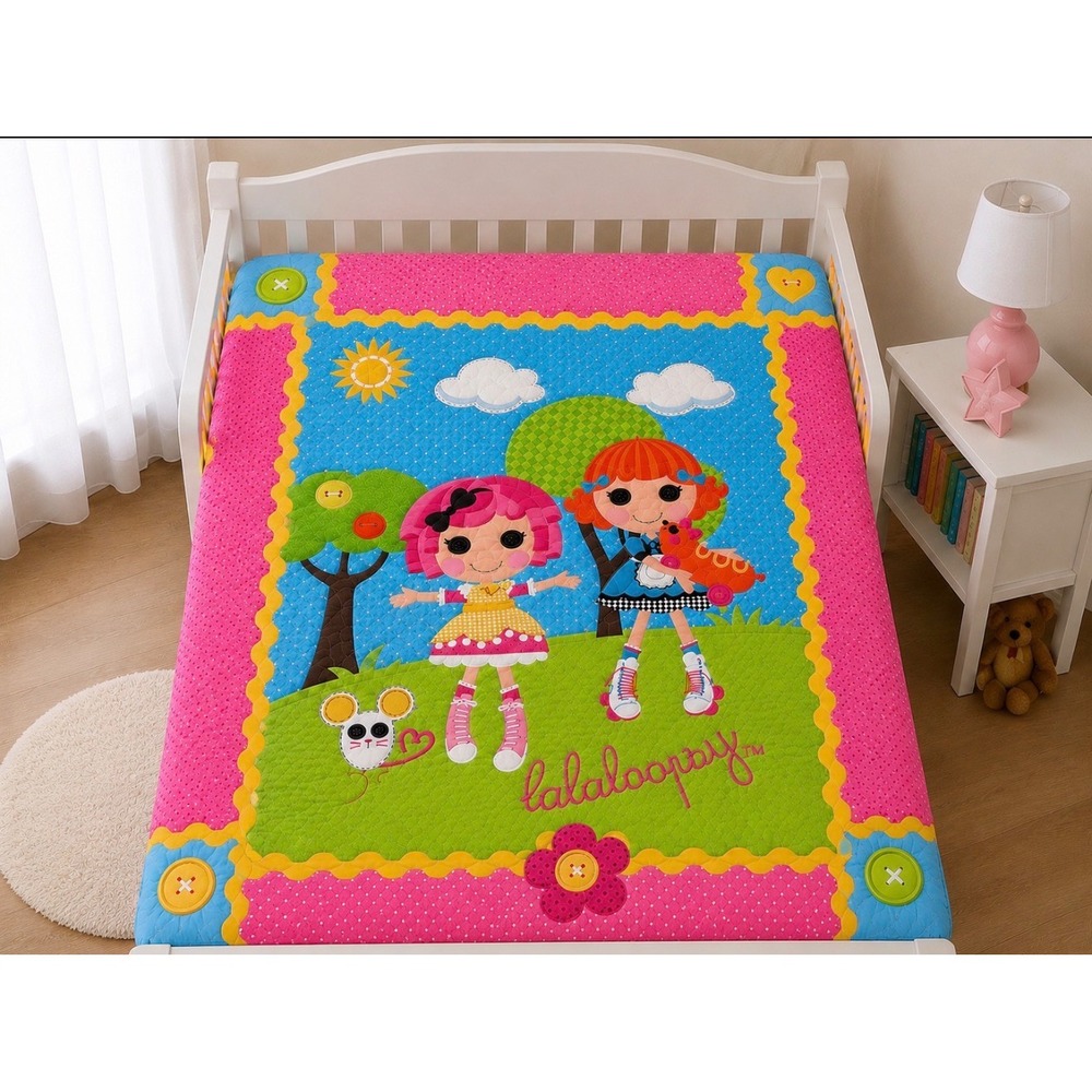 Lalaloopsy Vintage Toddler Bedding Set Comforter Sheets Reversible Pillowcase